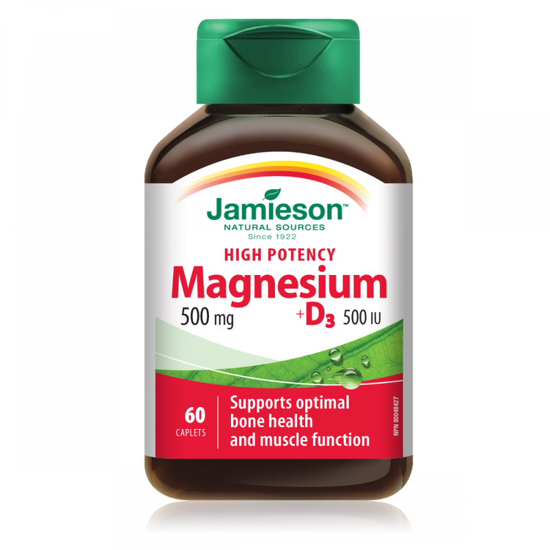 Jamieson Magnezij 500mg + vitamin D3