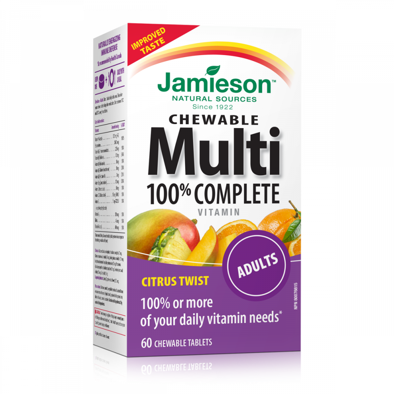 Jamieson Multivitamini i minerali za odrasle, tablete za žvakanje