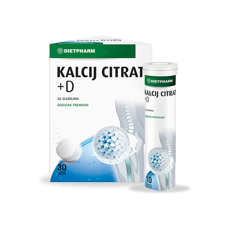 KALCIJ CITRAT+D ŠUMEĆE TABLETE