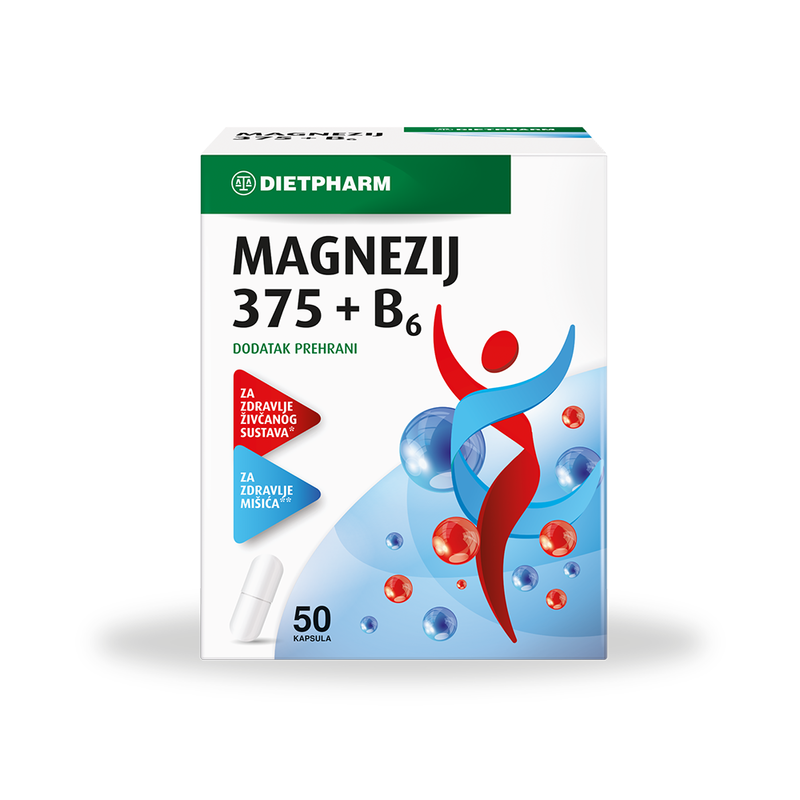 MAGNEZIJ 375+B6 KAPSULE