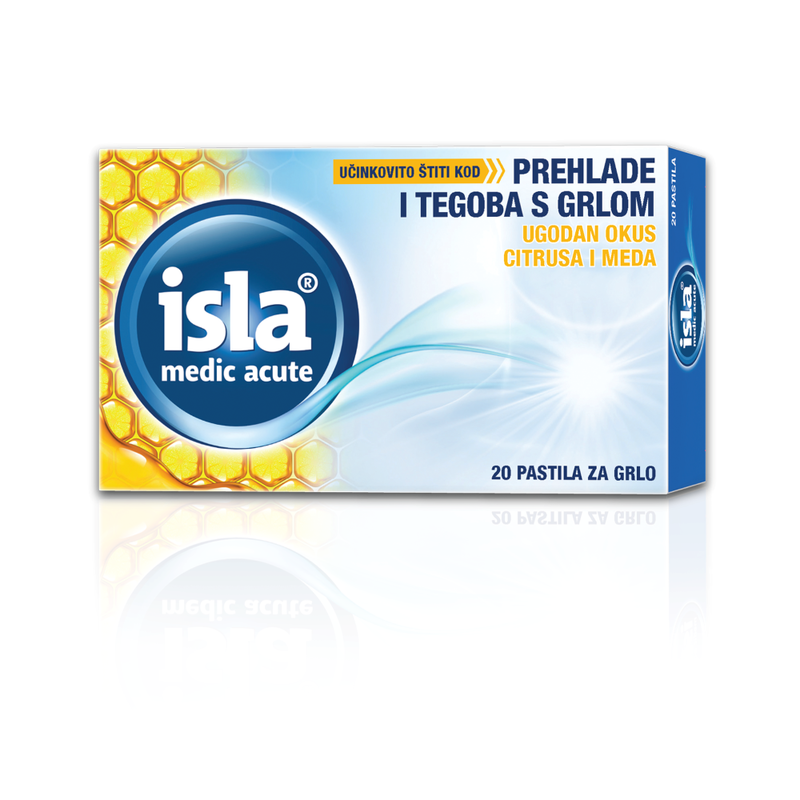 ISLA-MEDIC ACUTE CITRUS HONY pastile